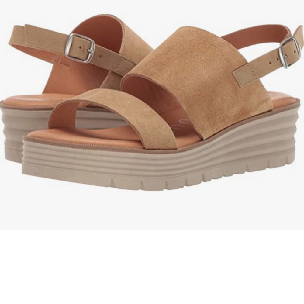 MUSSE & CLOUD Suede Platform Sandals